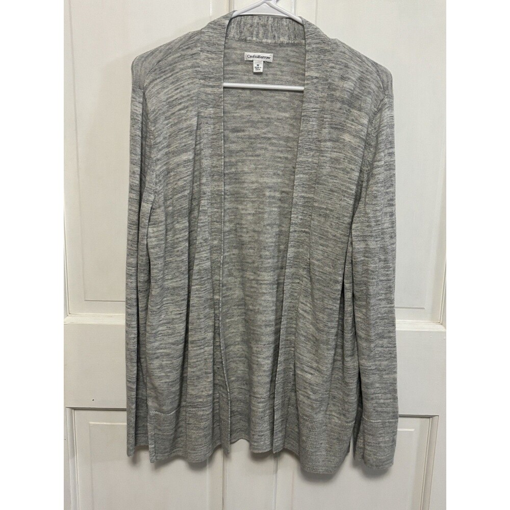 Women’s Gray Croft & Borrow Long Lightweight Cardigan Sweater Size M